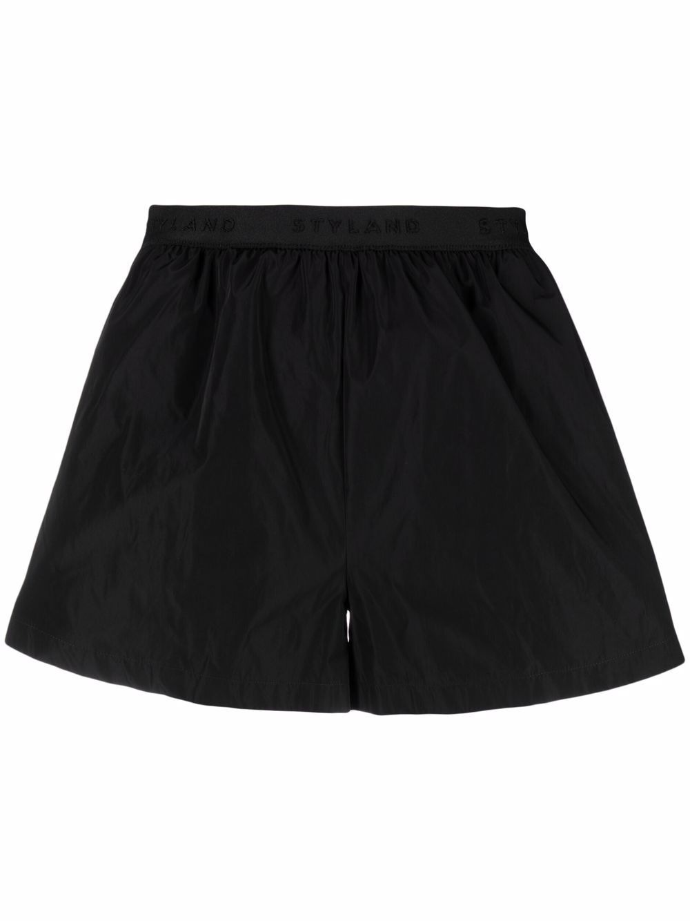 

STYLAND flared mini shorts - Black