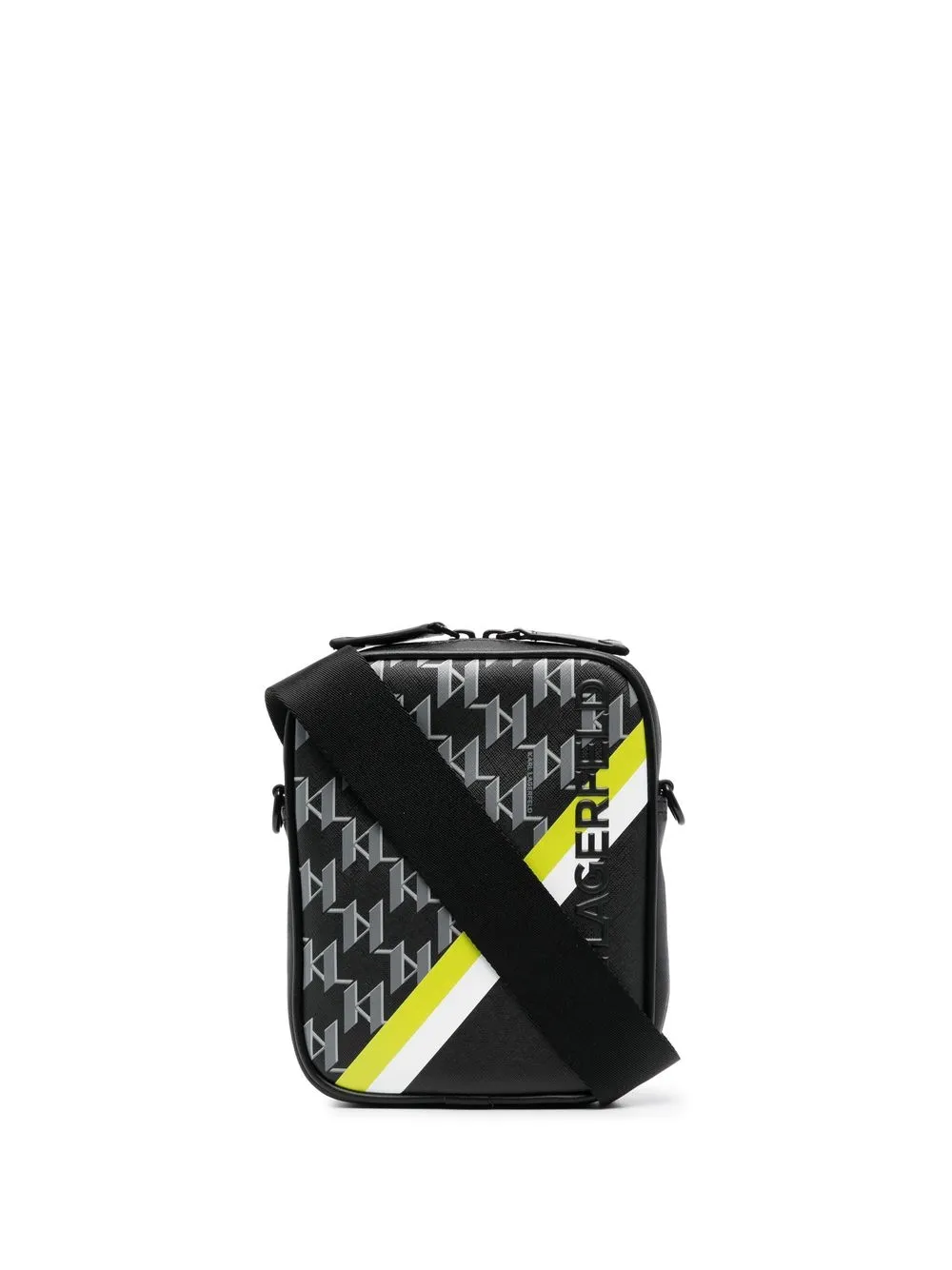 

Karl Lagerfeld bolsa de hombro con monograma - Negro