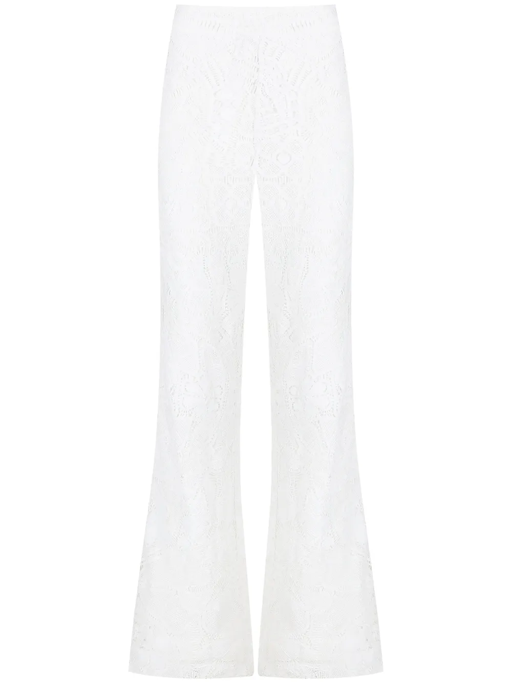 Martha Medeiros Marianne lace flared trousers