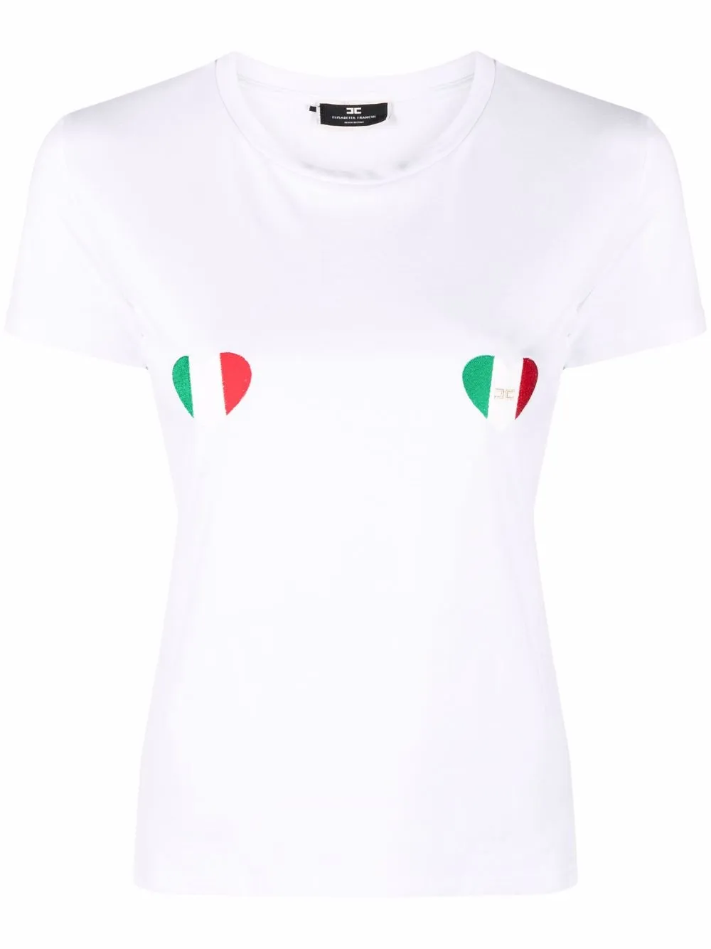 

Elisabetta Franchi playera Love Italy - Blanco