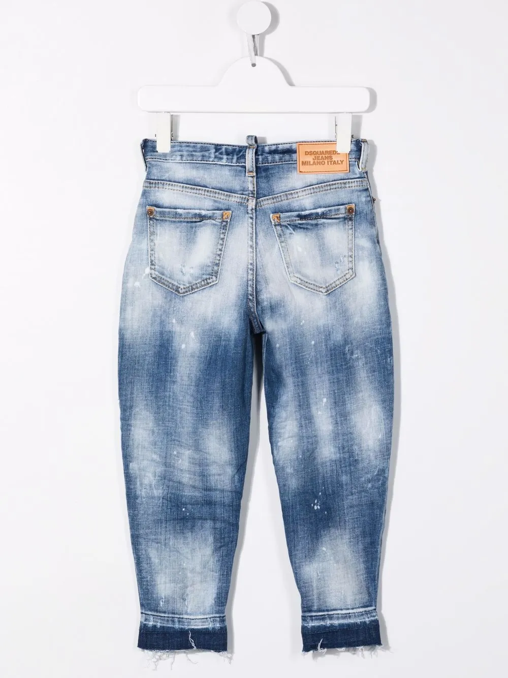фото Dsquared2 kids прямые джинсы средней посадки