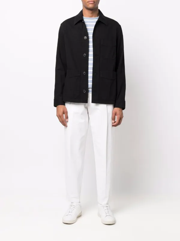 Shop A.P.C. button-up shirt jacket with 