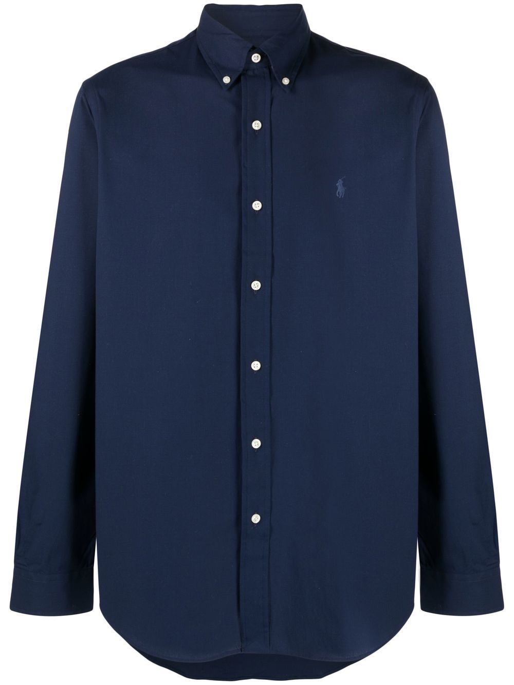 Shop Polo Ralph Lauren Embroidered-pony Shirt In Blau