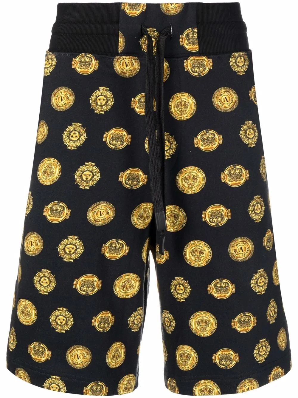 

Versace Jeans Couture baroque pattern-print shorts - Black