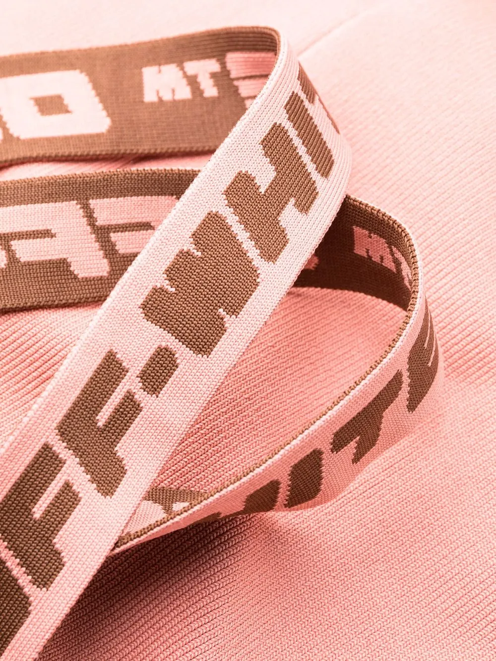 Light pink off hot sale white belt