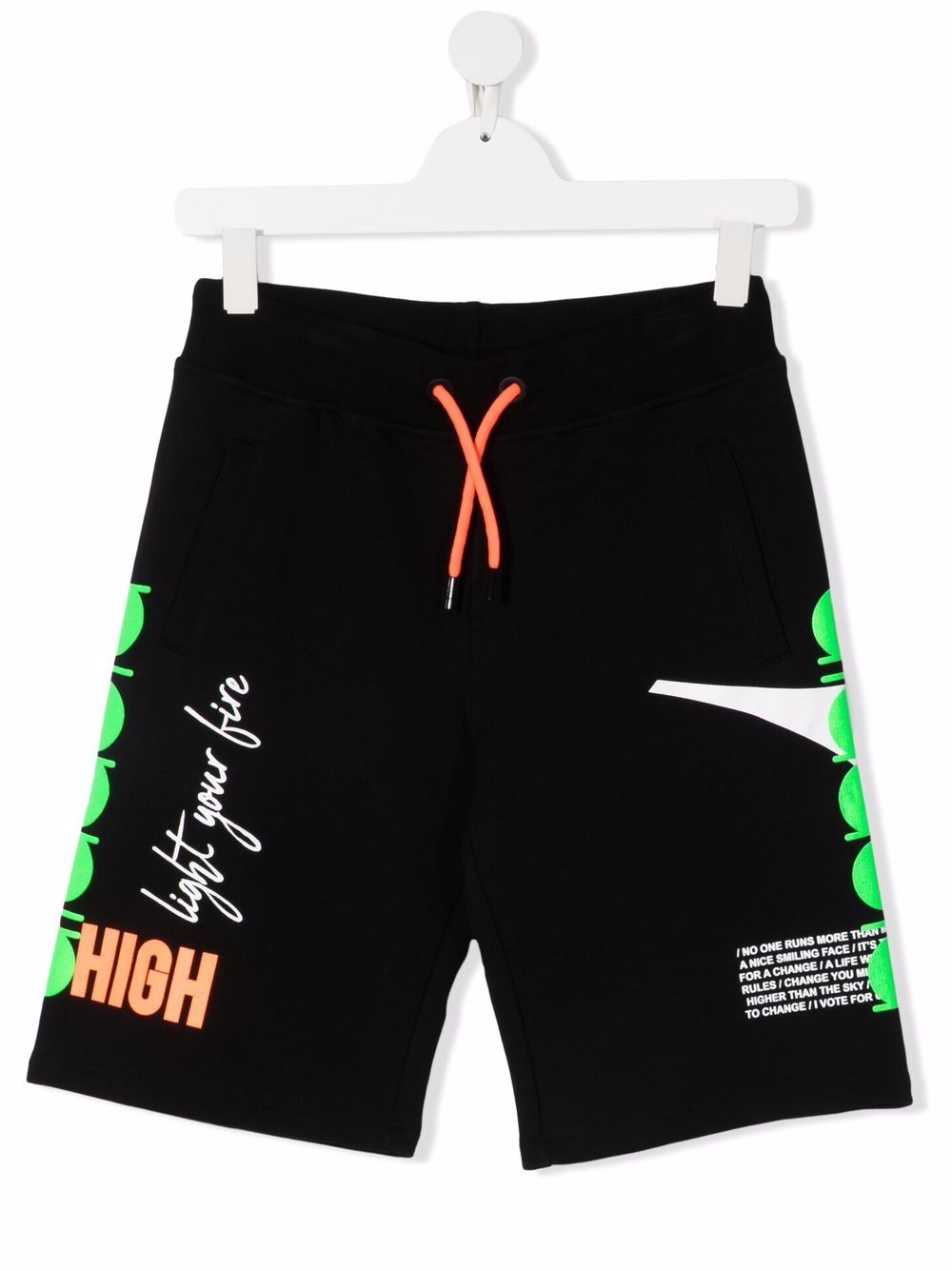 фото Diadora junior teen graphic-print track shorts