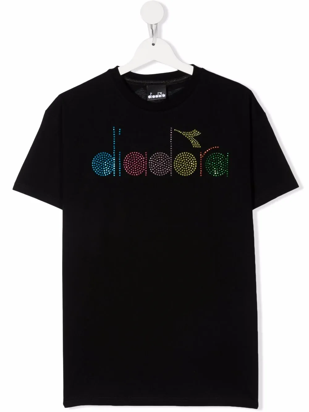 

Diadora Junior playera con logo de strass - Negro