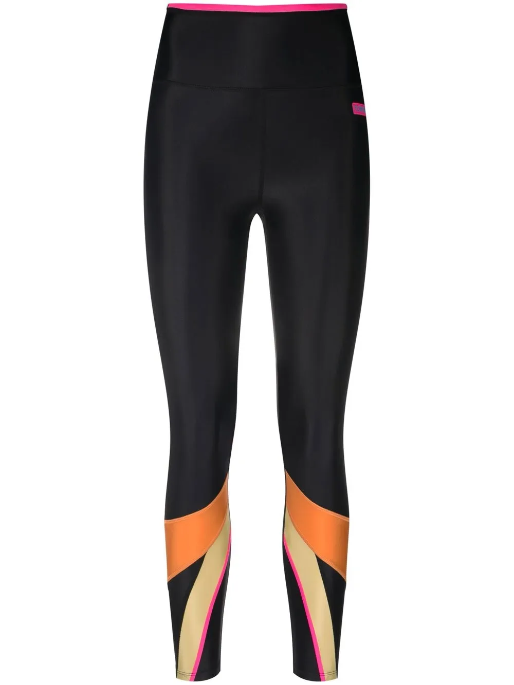 

P.E Nation colour-block performance leggings - Black