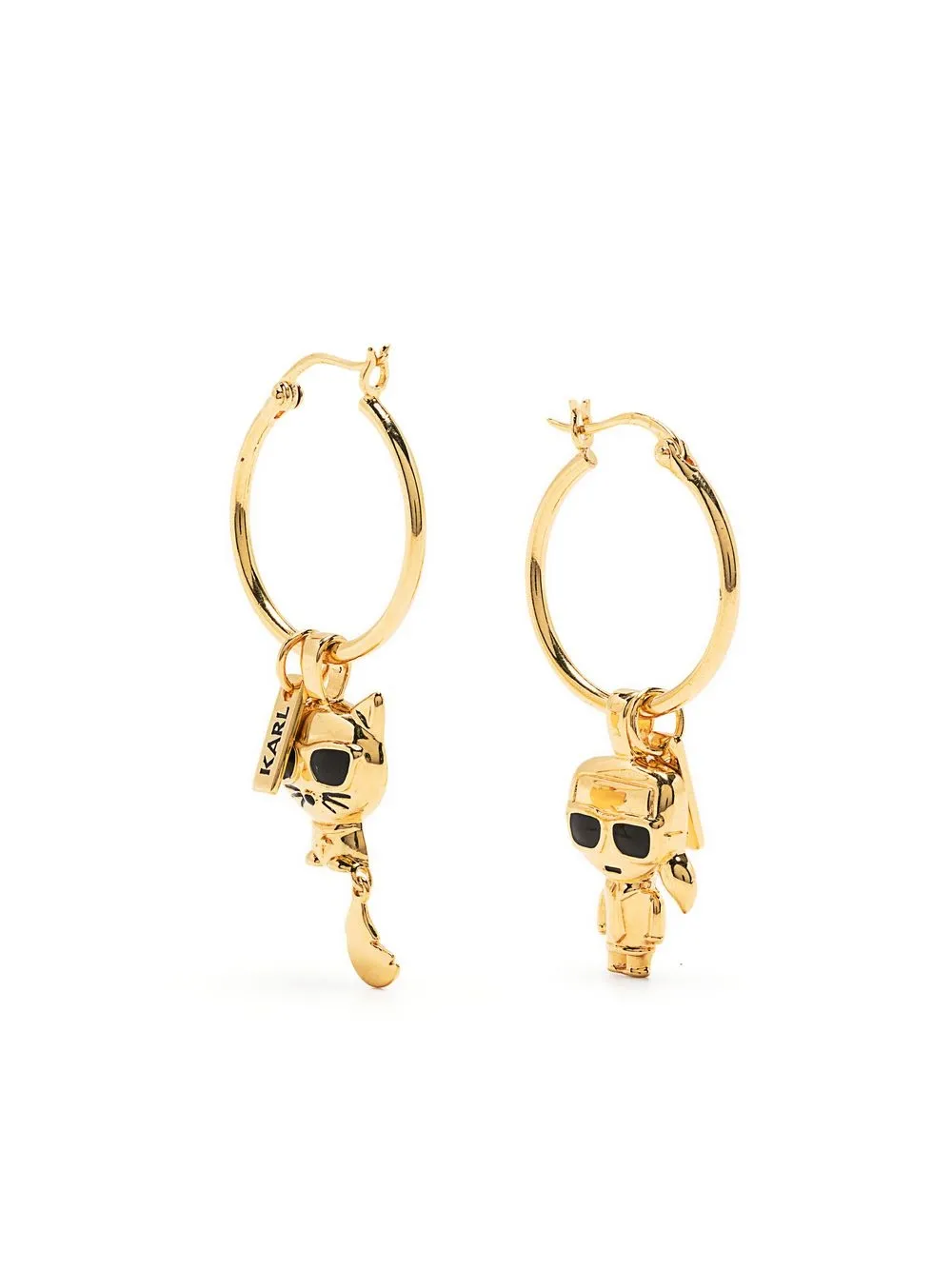 

Karl Lagerfeld Iknonik hoop earrings - Gold