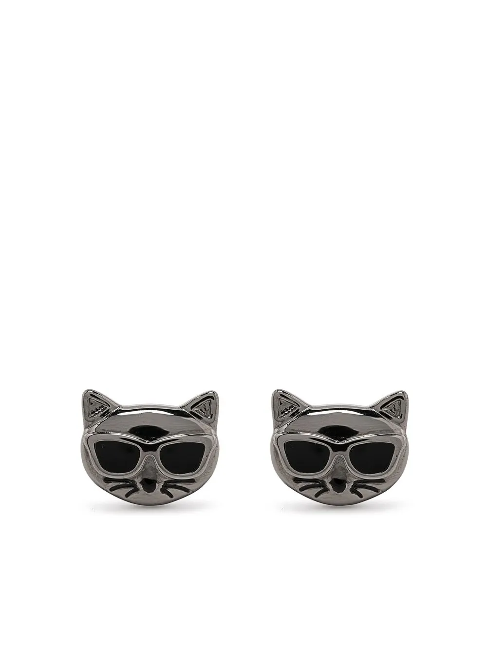 

Karl Lagerfeld Ikonik Choup stud earrings - Silver