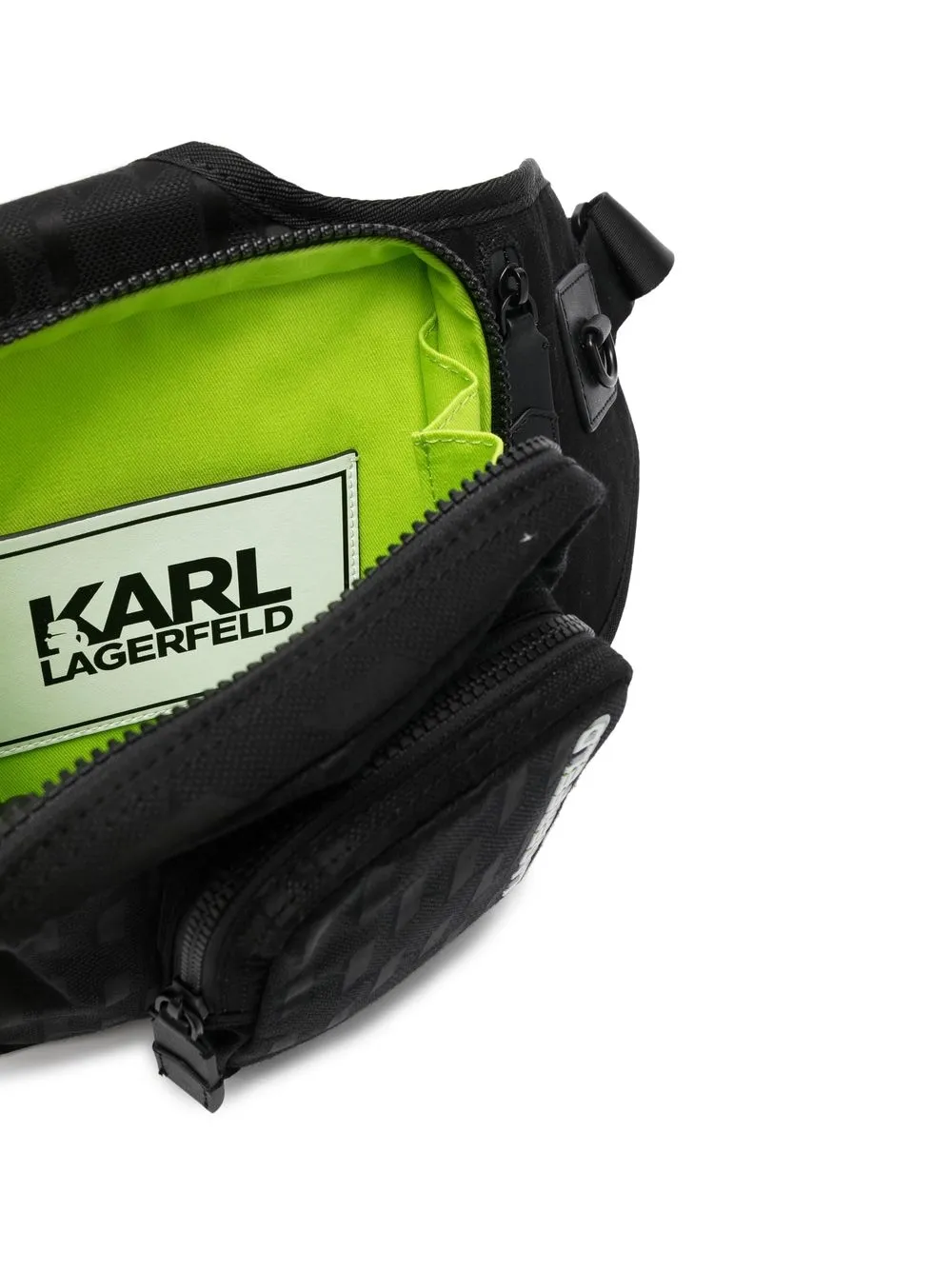 Karl Lagerfeld Embossedlogo Shoulder Bag In Black ModeSens