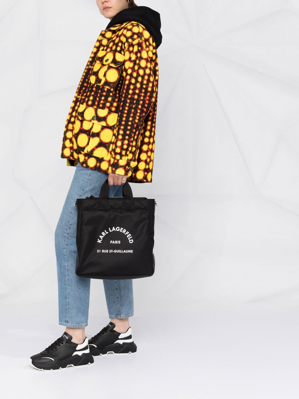 Karl Lagerfeld Shopper met logoprint - Zwart