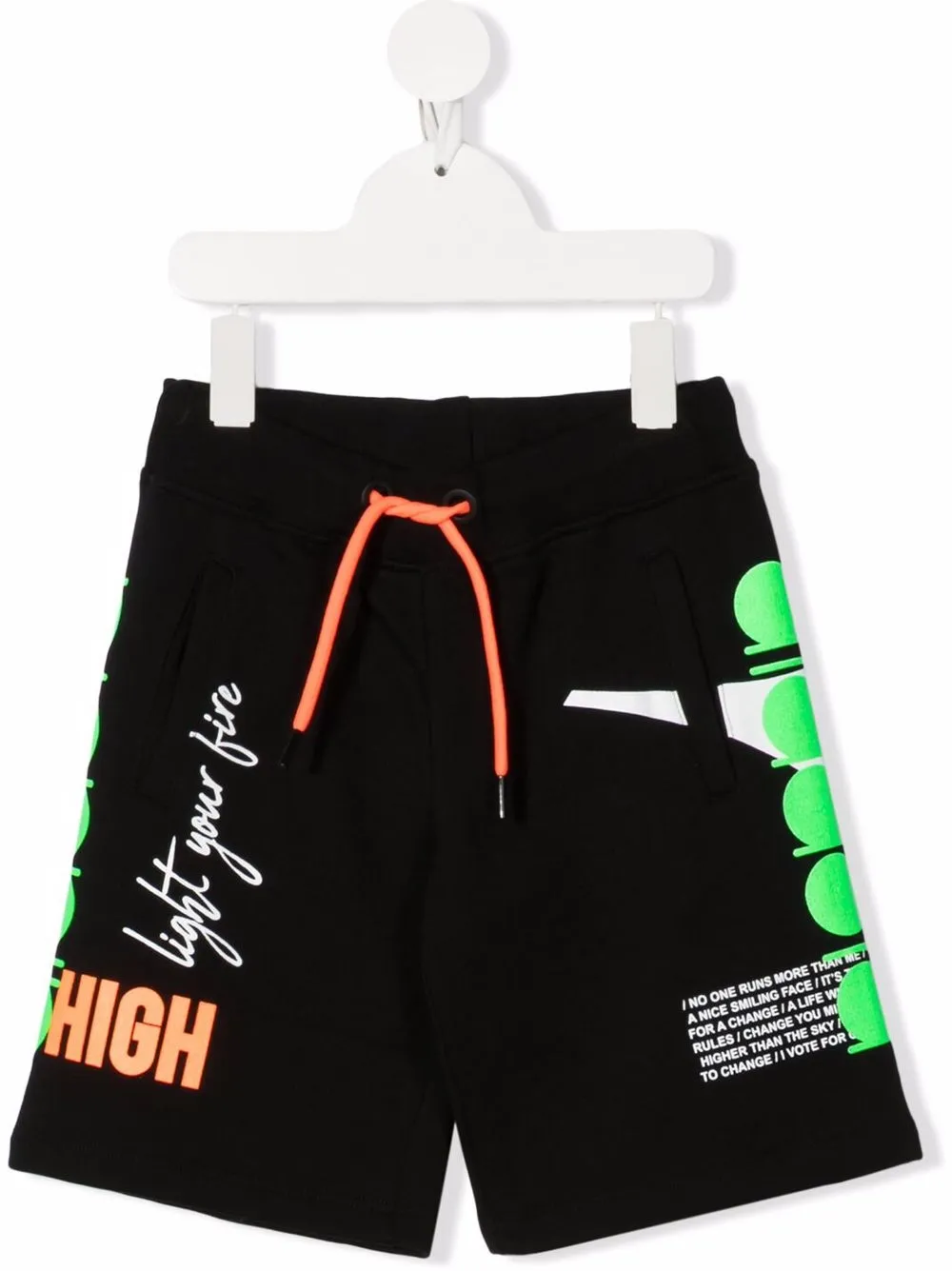 Diadora Junior спортивные шорты с кулиской и узором