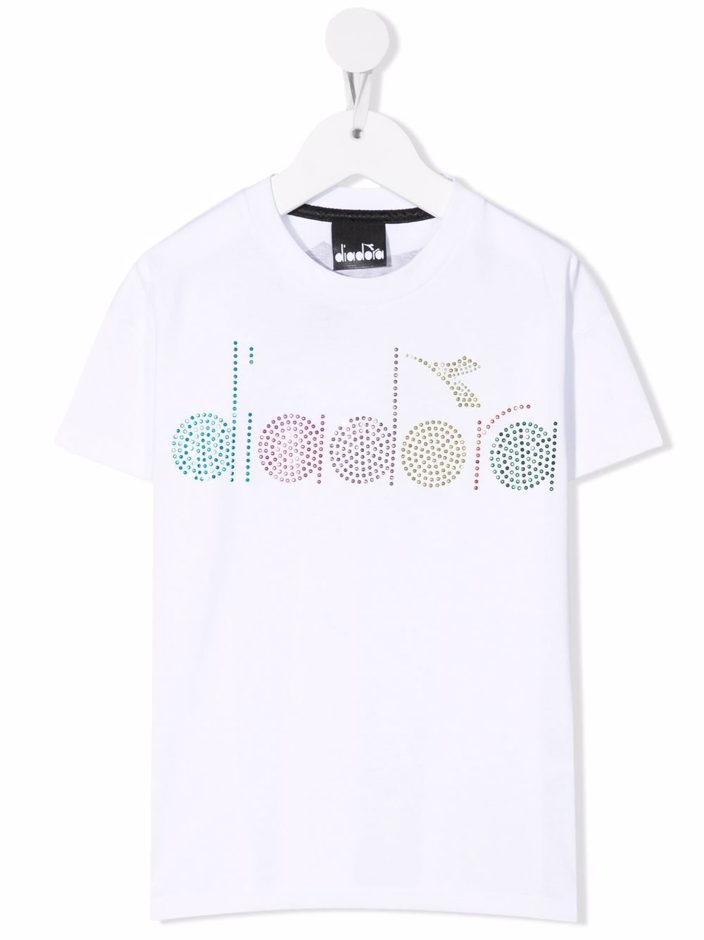 фото Diadora junior rhinestone-logo cotton t-shirt