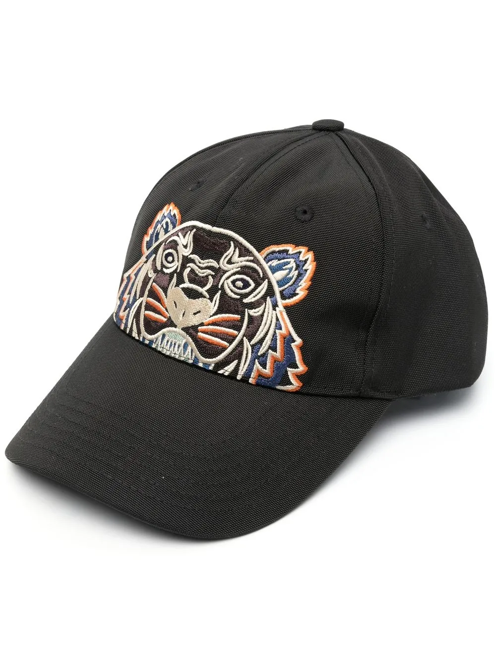 

Kenzo tiger-embroidered six-panel cap - Black