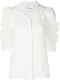 FRAME Gillian ruched shirt - White