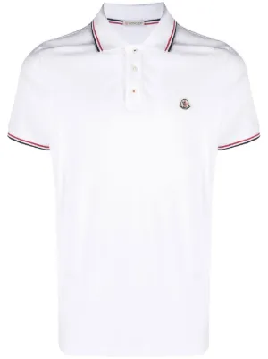 Mens black deals moncler polo