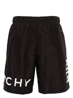 Givenchy logo-print Swim Shorts | Black | FARFETCH