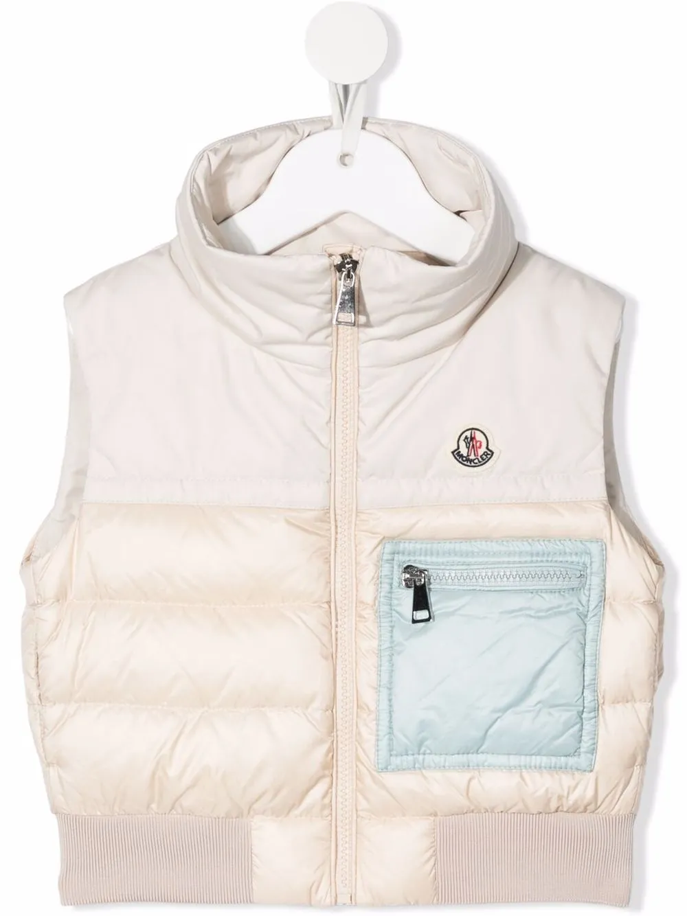 

Moncler Enfant panelled puffer vest - Neutrals