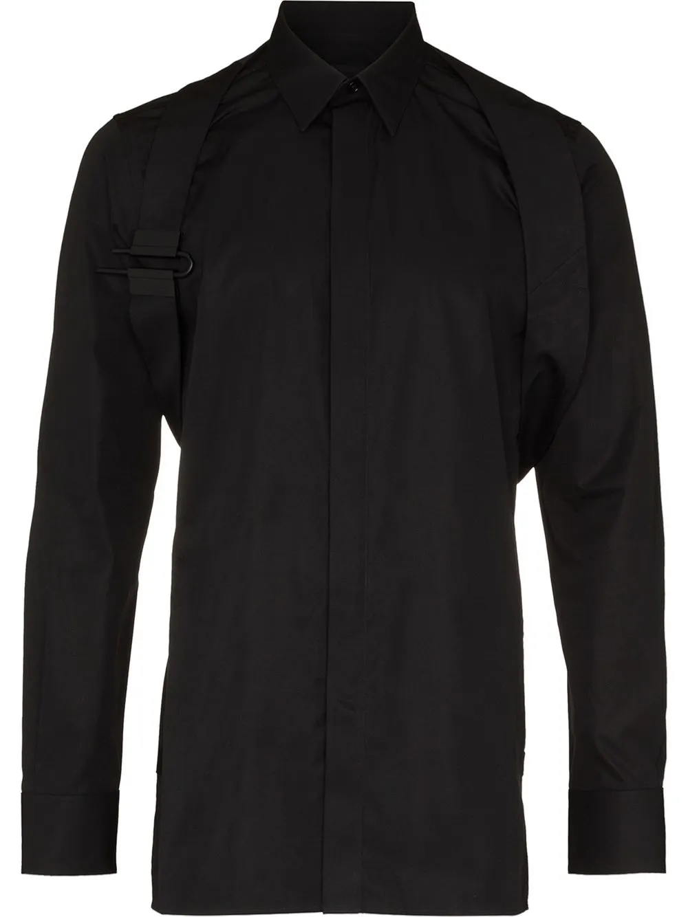 Givenchy harness-detail cotton shirt - Black