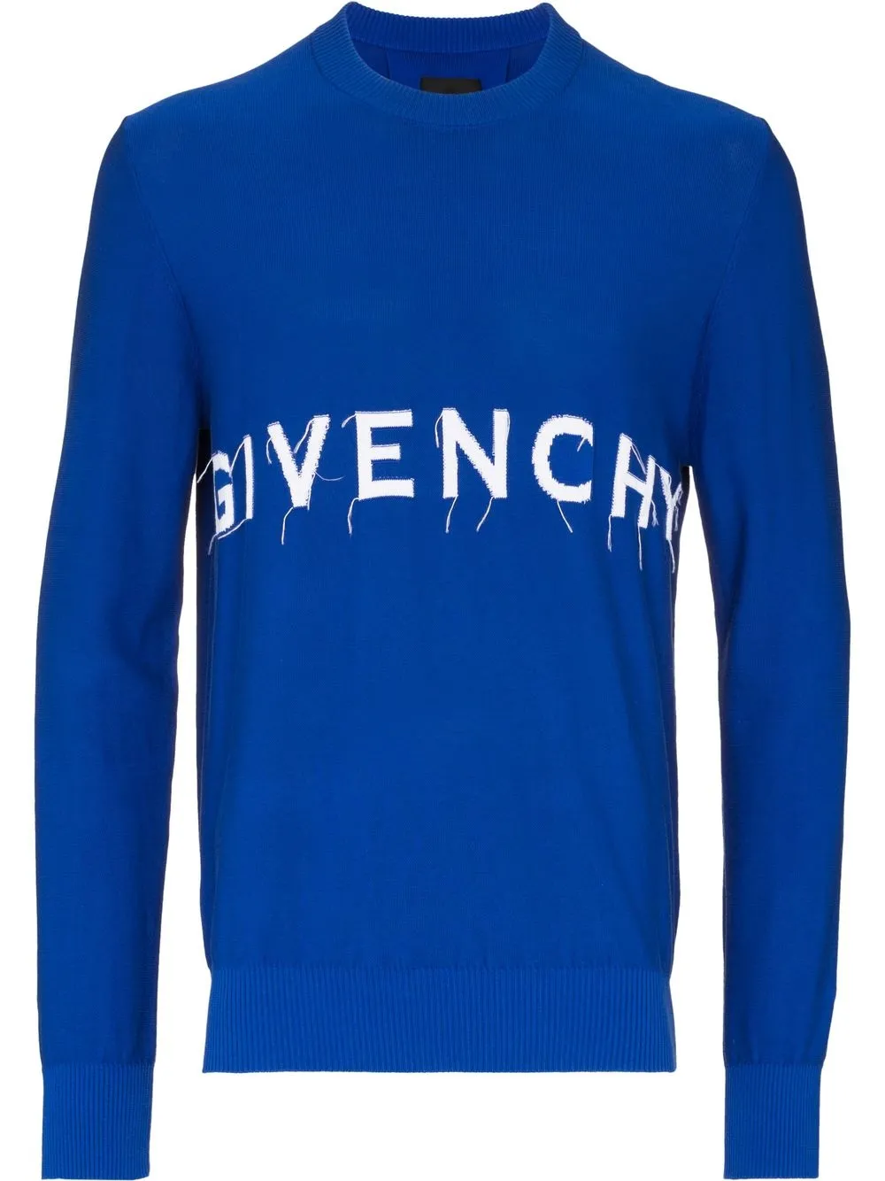 

Givenchy suéter tejido con logo en intarsia - Azul