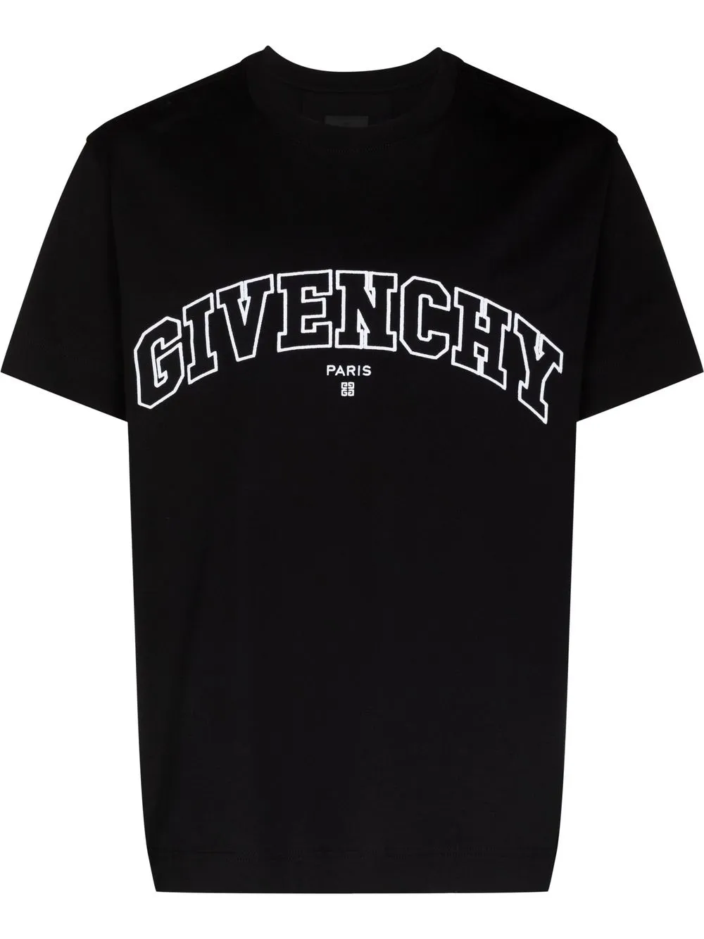 

Givenchy playera con logo bordado - Negro