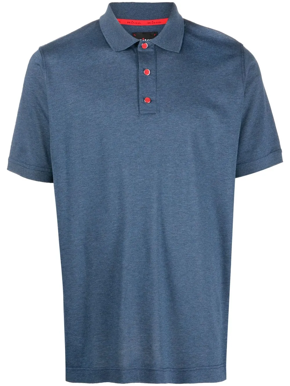 

Kiton short-sleeve polo shirt - Blue