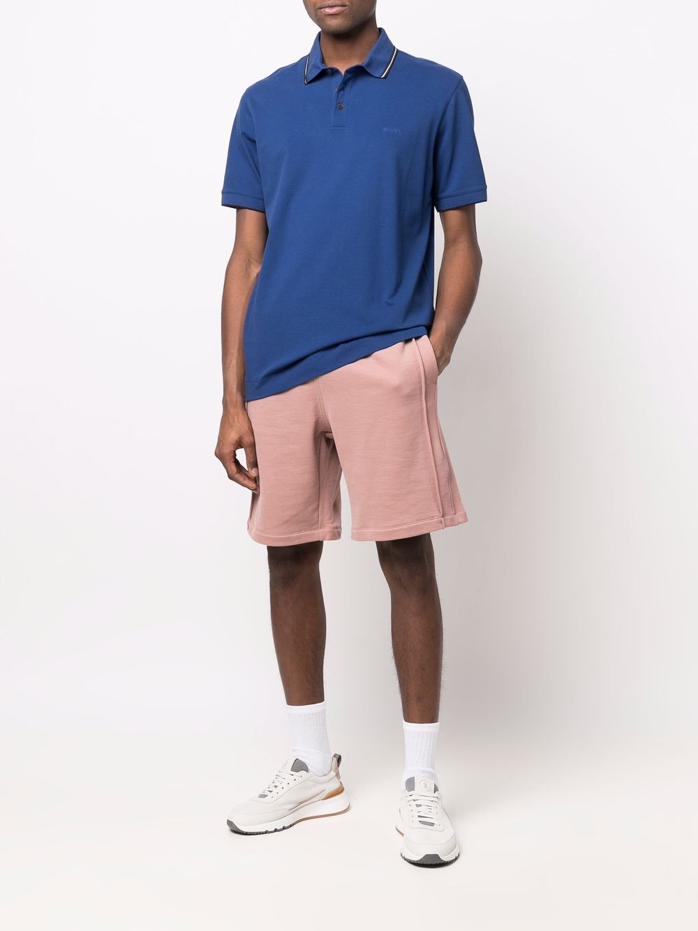 Zegna Shorts met afwerking - Roze