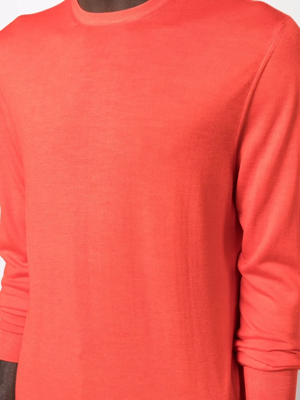 Crew-Neck Rib-Trimmed Jumper
