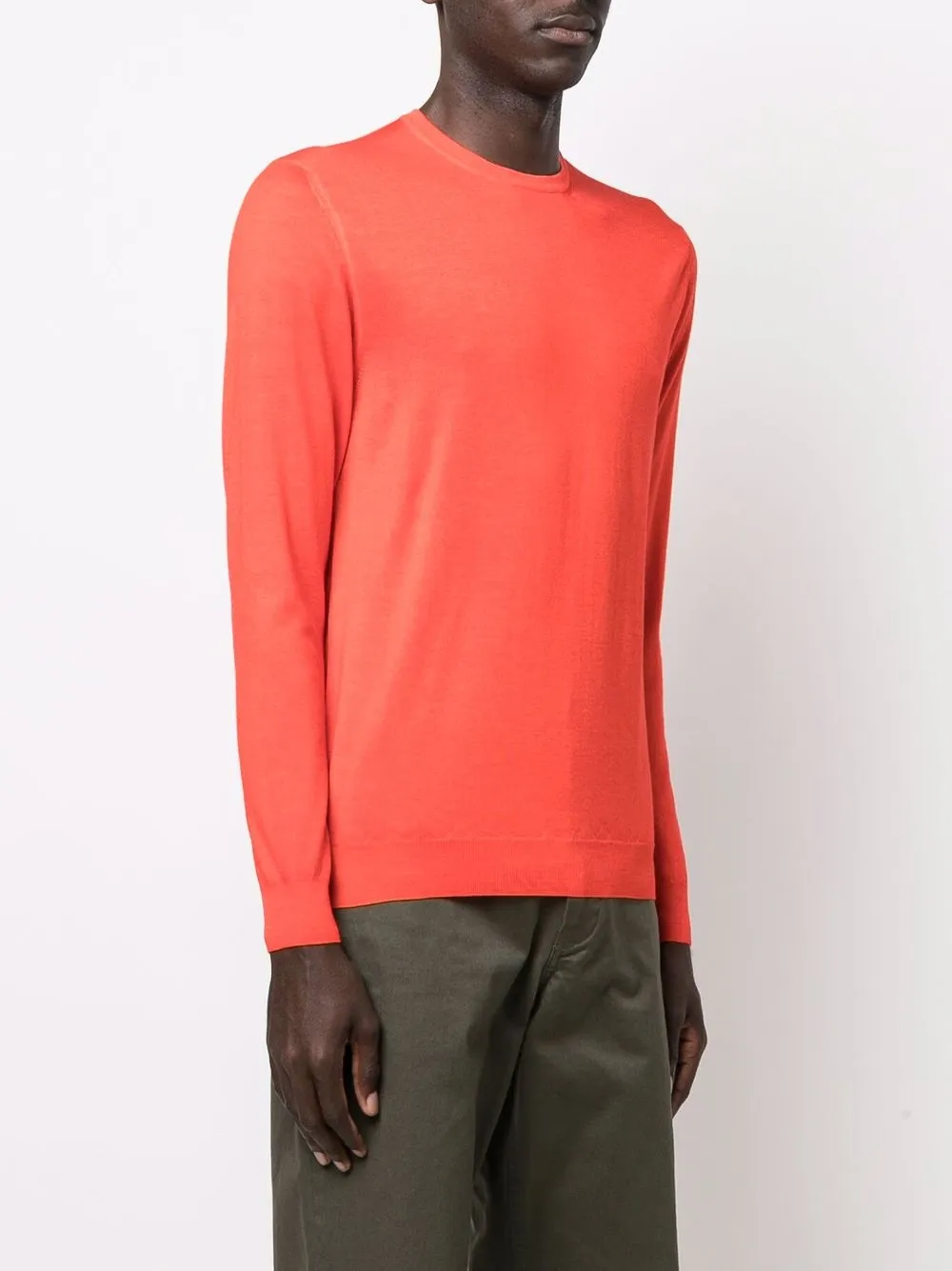 Crew-Neck Rib-Trimmed Jumper