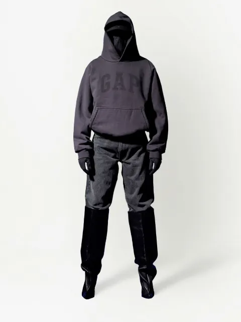 yeezy gap balenciaga shrunken hoodie