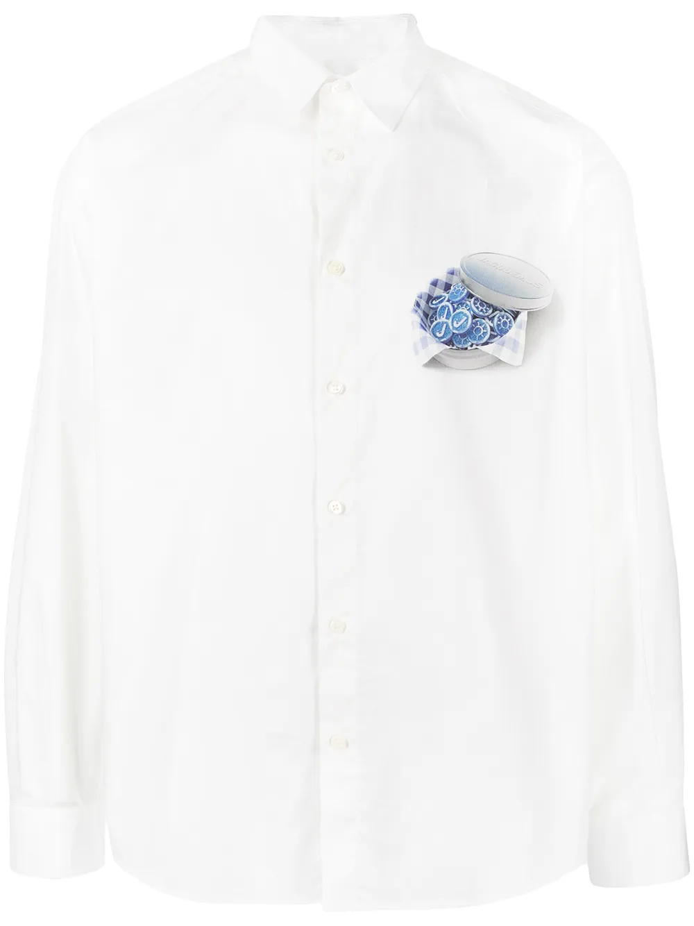 

Jacquemus camisa Simon con estampado de caja de caramelos - Blanco