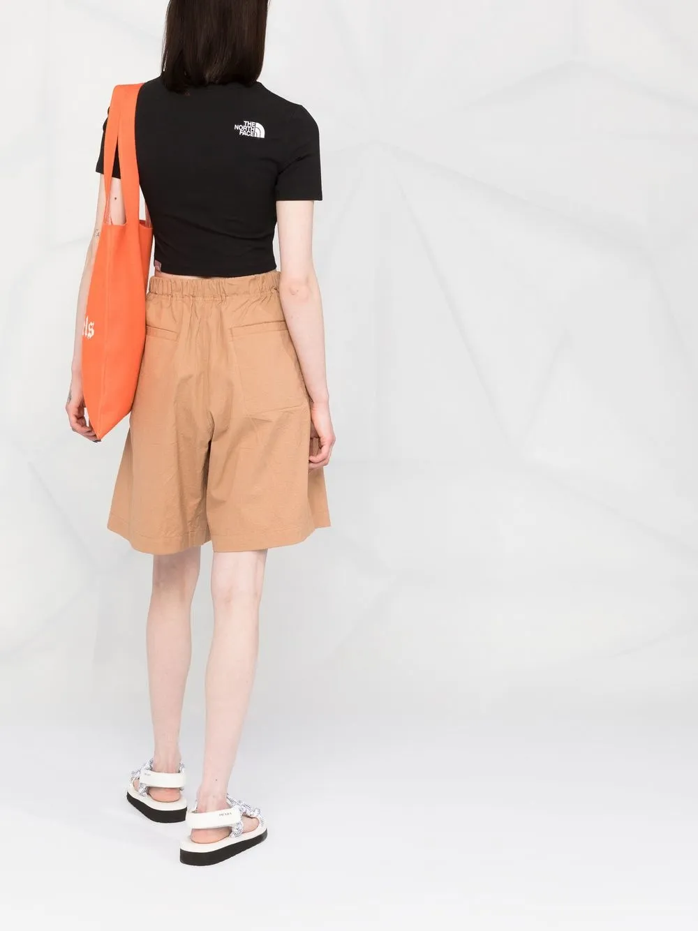 The North Face T-shirt met geborduurd logo Zwart