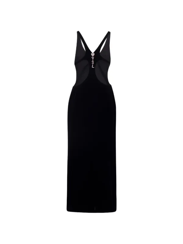 white christmas dresses Phan Huy Long Black Cut-Out Gown main image 1