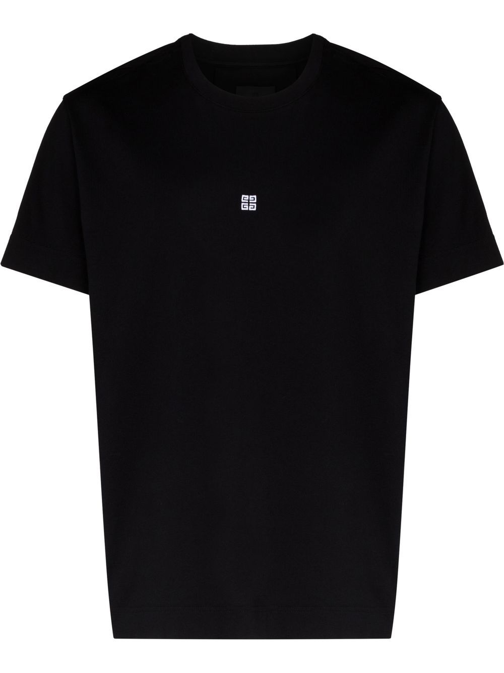Givenchy 4g Embroidered Short-sleeve T-shirt In Black