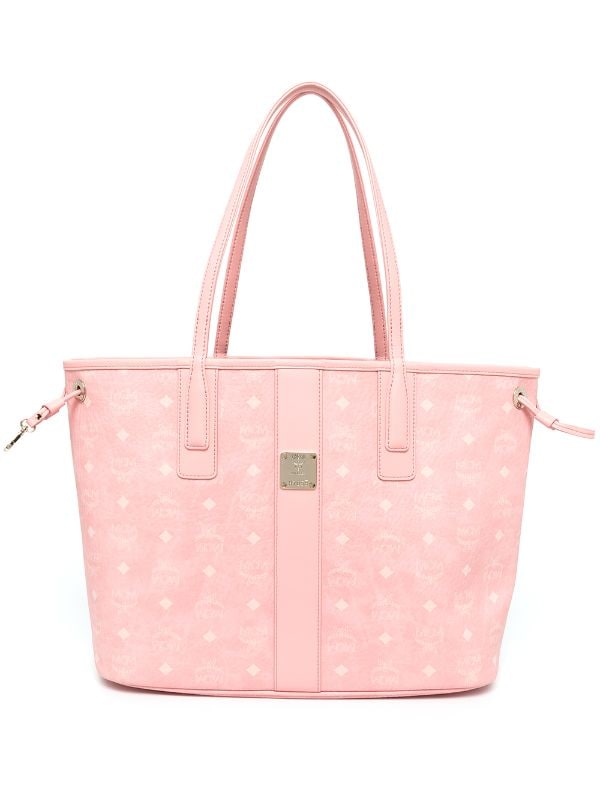 MCM, Bags, Mcm White Pink Tote