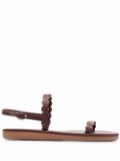 Ancient Greek Sandals Aroula leather sandals - Brown