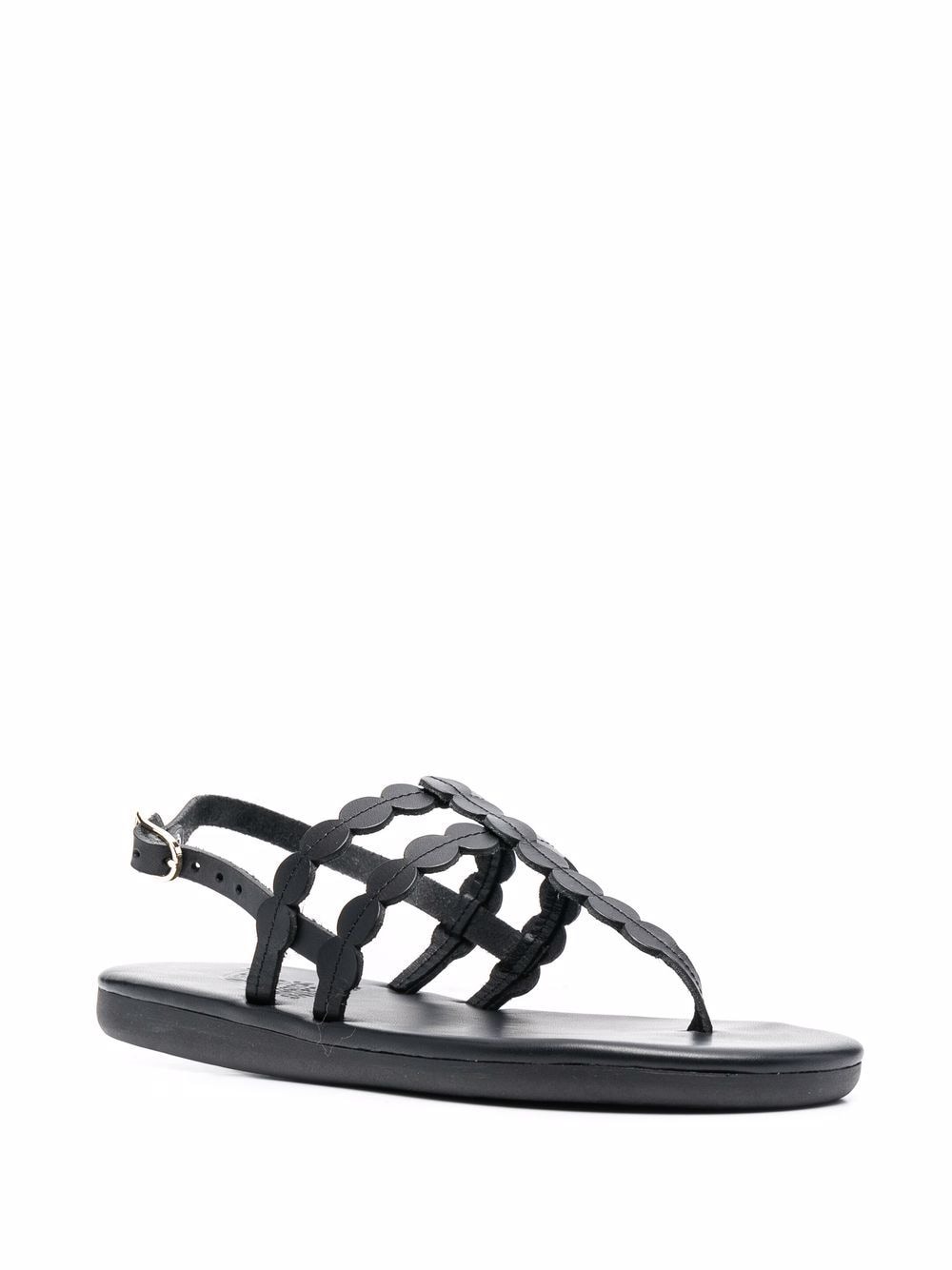 Shop Ancient Greek Sandals Slingback Strap Sandals In Black