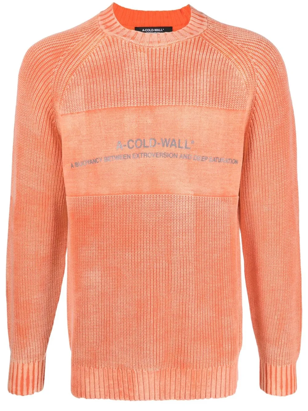 

A-COLD-WALL* Dialogue Logo ribbed sweatshirt - Orange