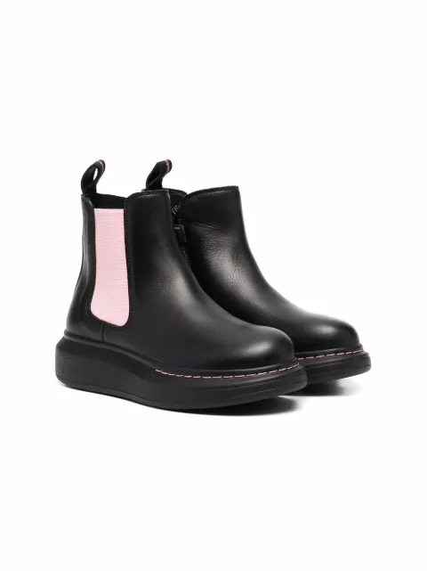 Alexander McQueen Kids بوت تشيلسي بلونين