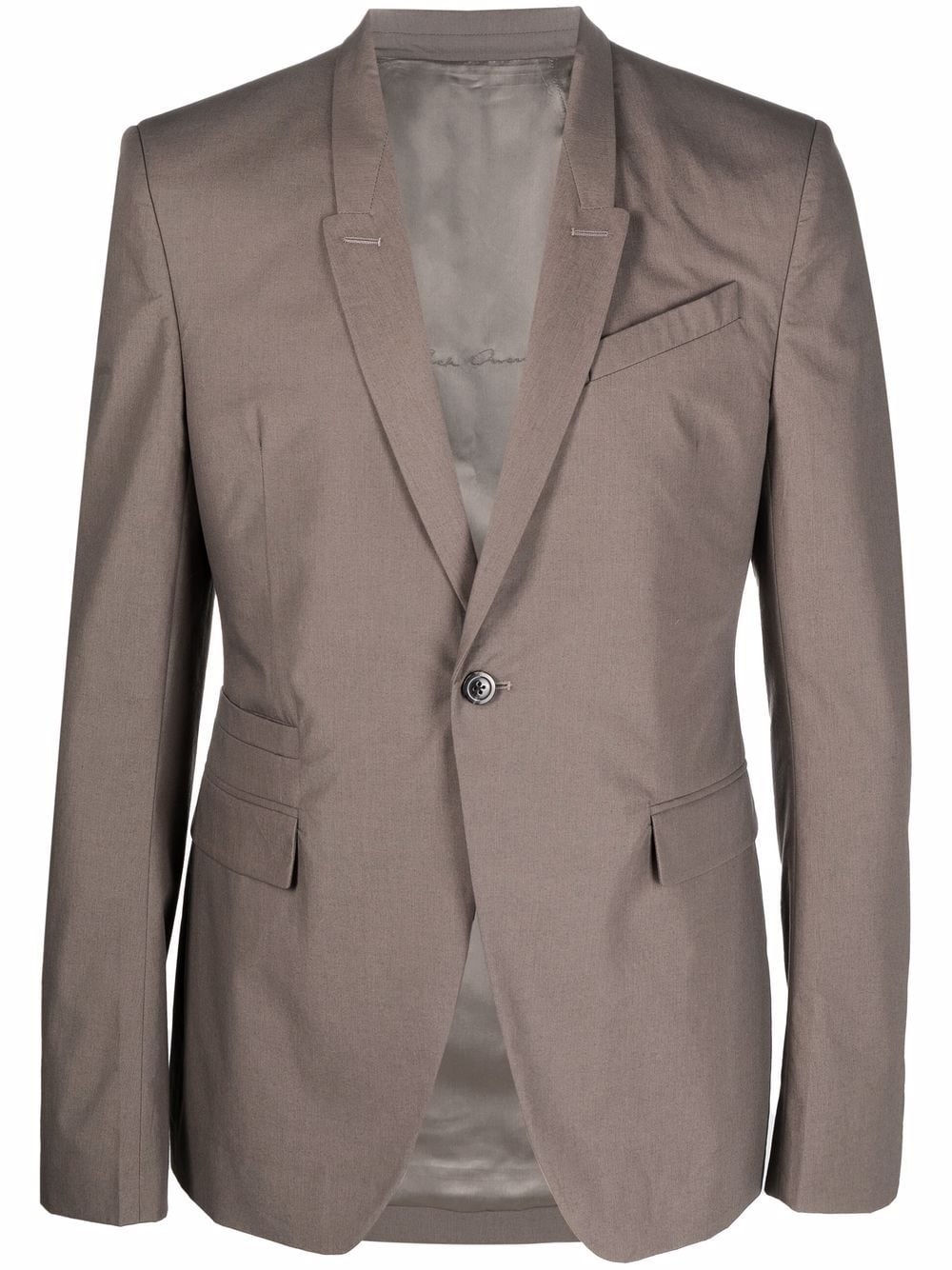 

Rick Owens blazer con solapas estrechas y botones - Gris