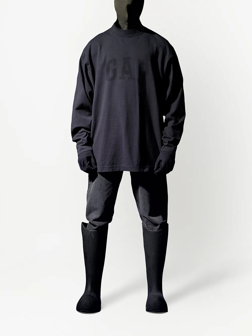 Yeezy Gap Engineered By Balenciaga Dove Long Sleeve Tee In Black