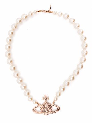 vivienne westwood pearl necklace farfetch