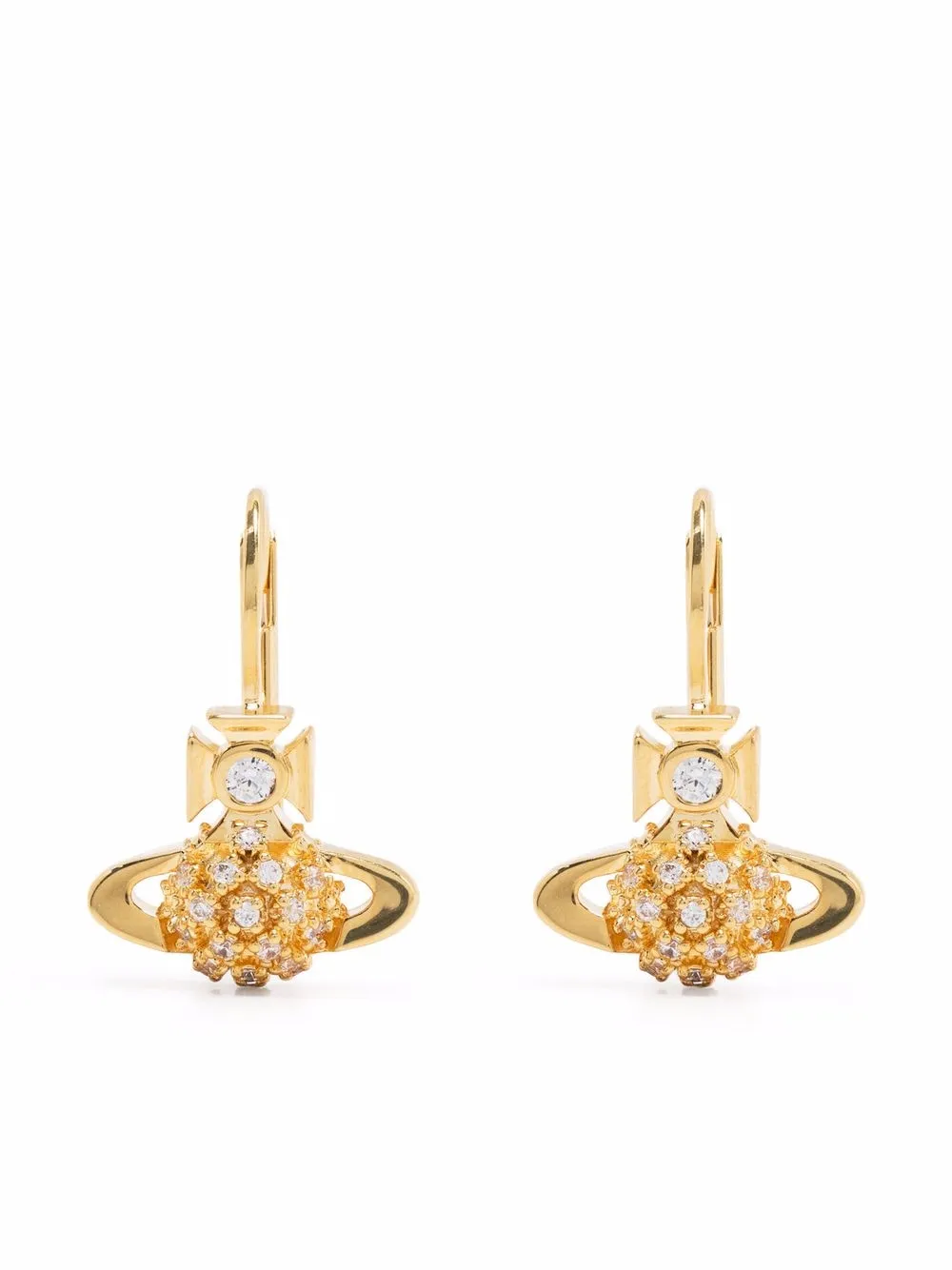 

Vivienne Westwood Donna Bas Relief drop earrings - Gold
