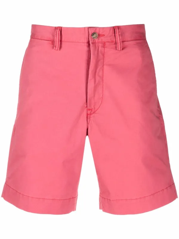 Sold Polo Ralph Lauren Pony Logo AOP Classic Chino Shorts Cotton White Brown Pink New