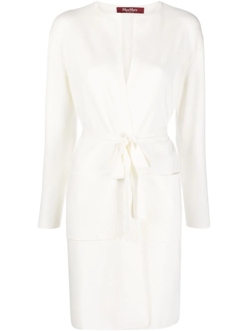 

'S Max Mara belted-waist cardigan - Neutrals