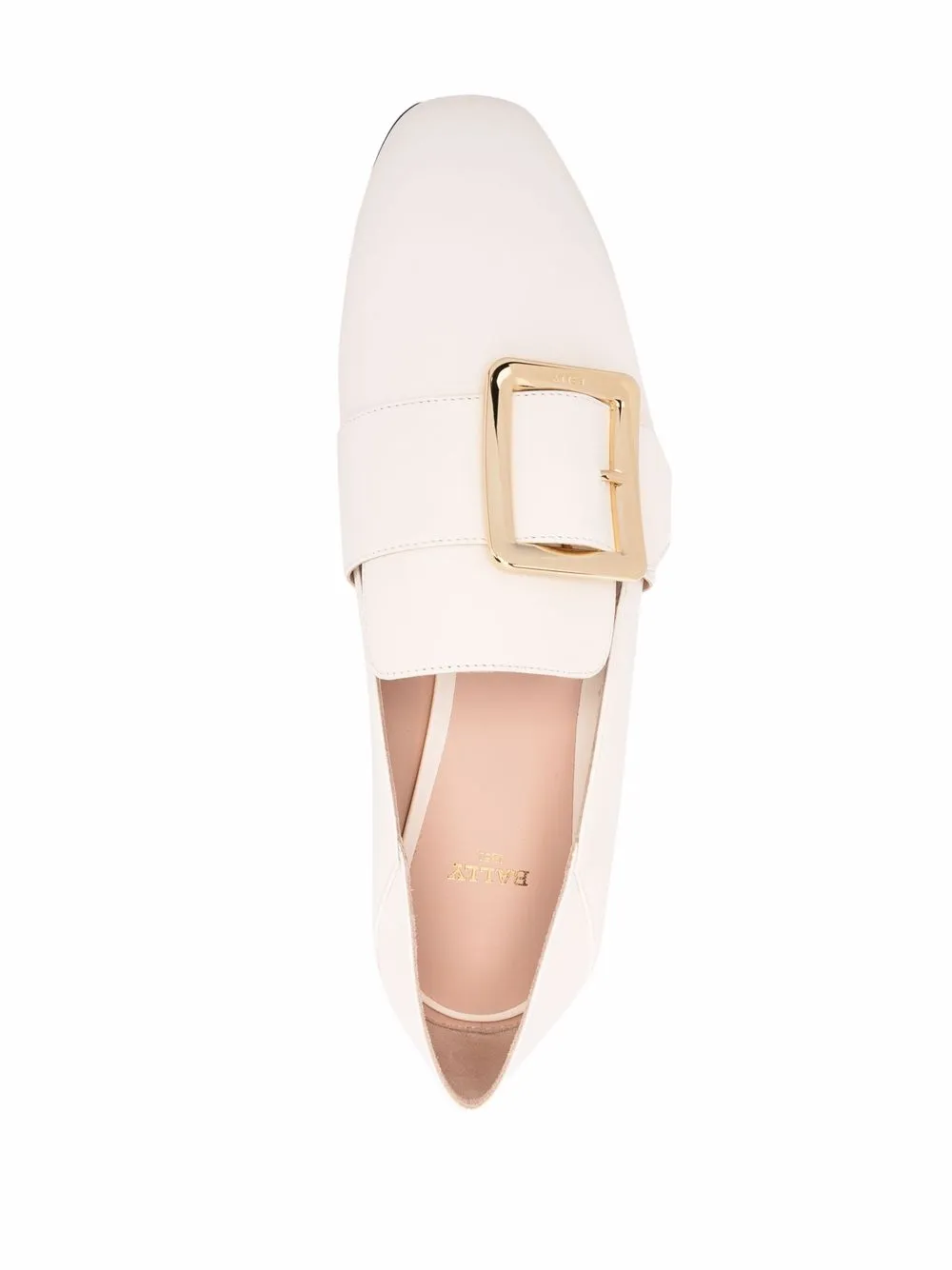 Bally Janelle buckle-detail leather loafers Neutrals