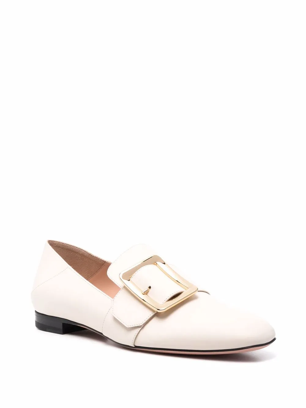 Bally Janelle buckle-detail leather loafers Neutrals