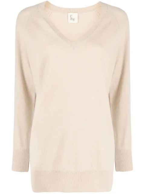 PAULA V-neck cashmere jumper