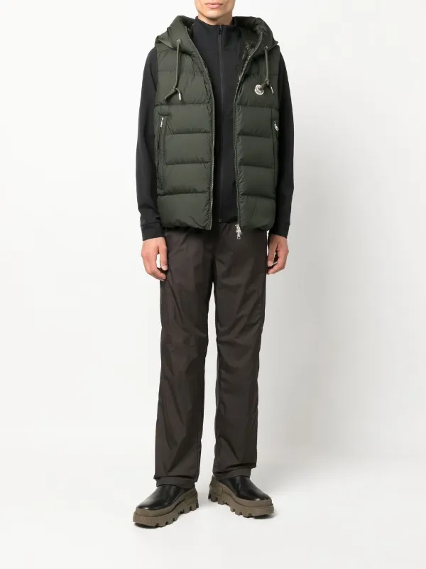 moncler gilet khaki